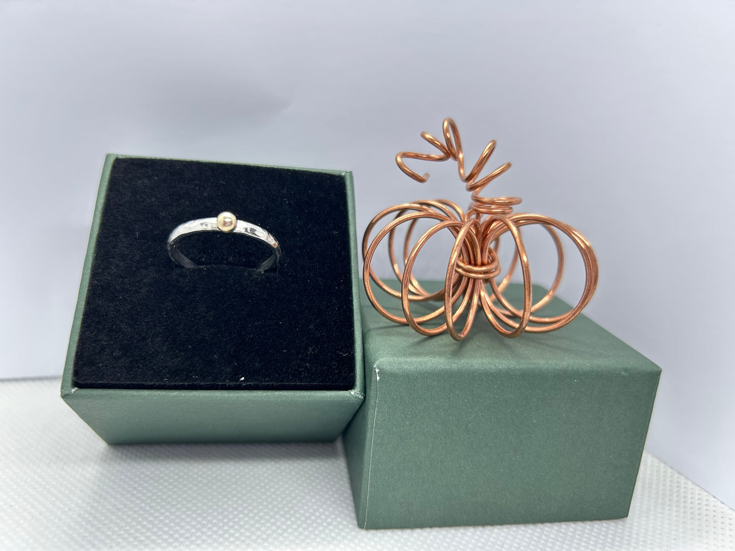 9ct Gold Ball Ring - Handmade Jewellery by Alison Breedon